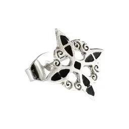 Aretes Broquel Plata 925 Nudo de Bruja Protección Artesanal Unisex - Imagen 3