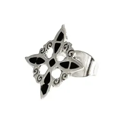 Aretes Broquel Plata 925 Nudo de Bruja Protección Artesanal Unisex - Imagen 4