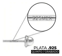 Aretes Broquel Plata 925 Nudo Bruja con Zirconia Transparente - Imagen 4