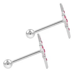 Aretes Broquel Plata 925 Nudo de Bruja con Zirconia Unisex - Imagen 3