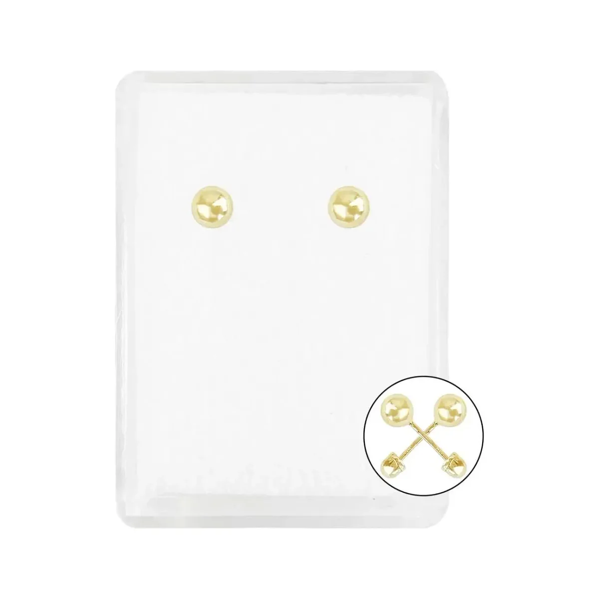Aretes broquel oro 10k bola lisa dormilona para mujer, joyería minimalista oro 10k, acabado pulido brillante, broche de bola,