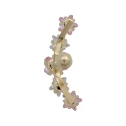 Aretes Broquel Oro 10k Estrella con Zirconias para Mujer - Imagen 3