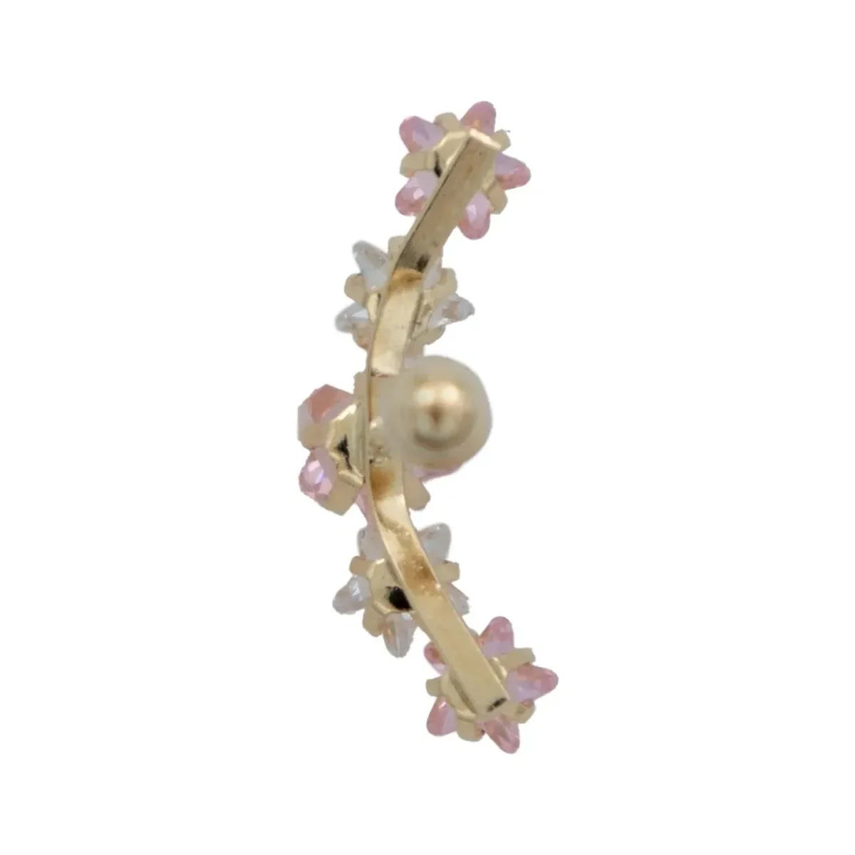 Aretes Broquel Oro 10k Estrella con Zirconias para Mujer - Imagen 3