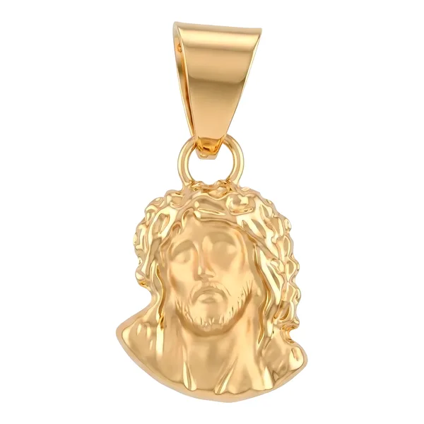 Dije de Oro 10k Rostro Jesucristo 17x9 mm