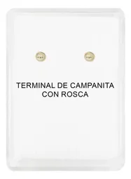 Aretes Broquel Oro 10k Perla Natural Bola 4mm - Imagen 4