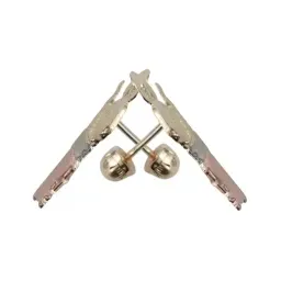 Aretes Broquel Oro 10k San Judas Tadeo Florentino - Imagen 3