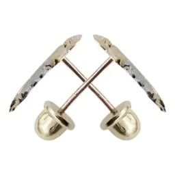 Aretes Broquel Oro 10k San Judas Tadeo Religioso - Imagen 3