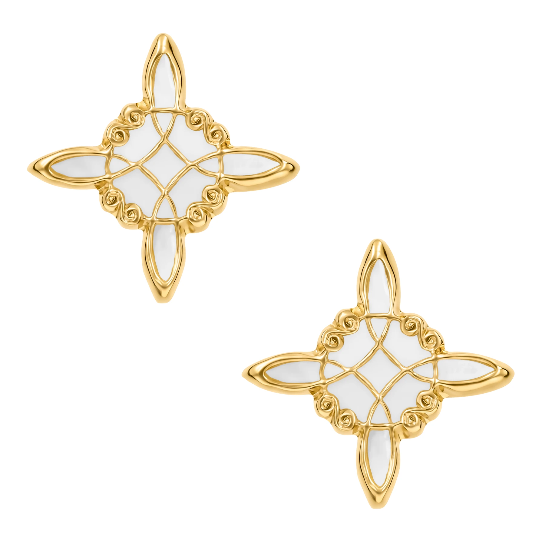 Broqueles aretes nudo de bruja oro blanco 10k esmaltado negro diseno celta mistico con broche a rosca seguro para mujer