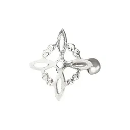 Aretes Broquel Plata 925 Diseño Nudo de Bruja Artesanal - Imagen 3