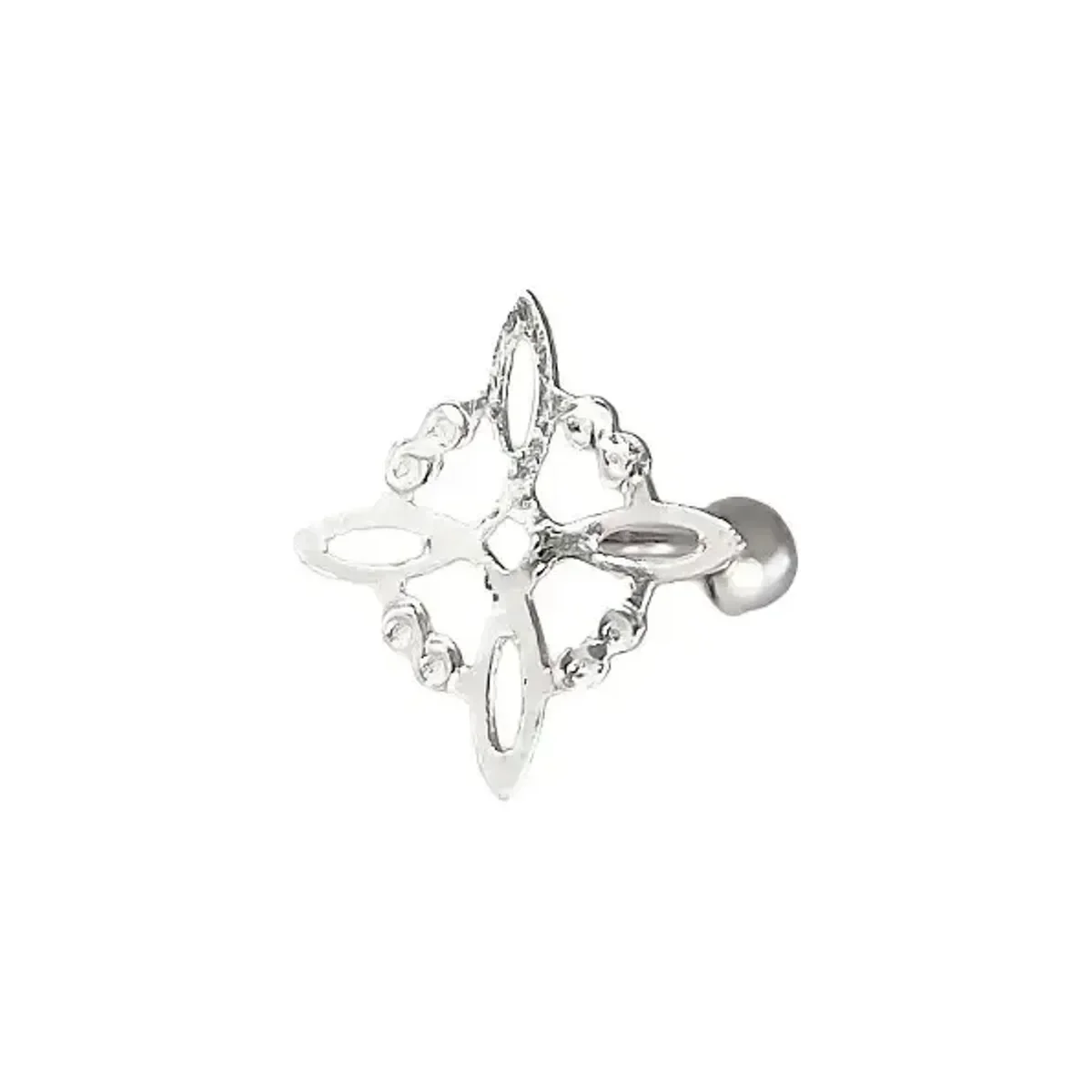 Aretes Broquel Plata 925 Diseño Nudo de Bruja Artesanal - Imagen 3