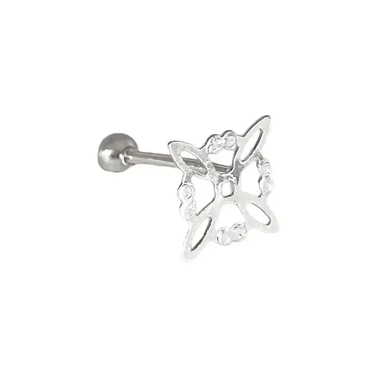 Aretes Broquel Plata 925 Diseño Nudo de Bruja Artesanal - Imagen 4