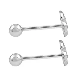 Aretes Broquel Plata 925 Diseño Saturno Lunas Estrellas para Mujer y Hombre - Imagen 2