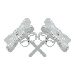 Aretes Broquel Plata 925 Nudo Bruja Celta con Zirconia - Imagen 3