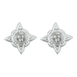 Aretes Broquel Plata 925 Nudo Bruja Esmaltado Rojo - Imagen 5