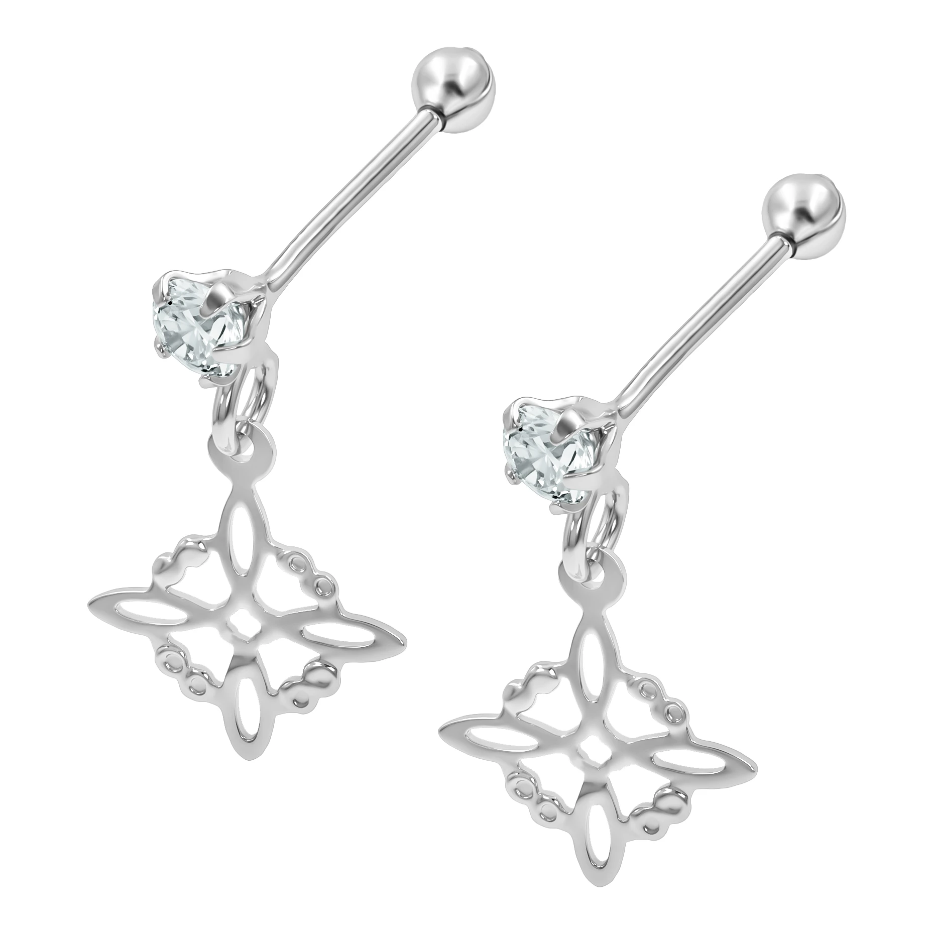 Broquel de plata ley 925 nudo de bruja celta con zirconia blanca brillante y broche a rosca amuleto de proteccion mujer