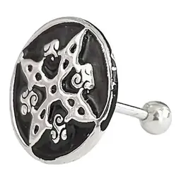 Aretes Broquel Plata 925 Nudo de Bruja Artesanal Protección - Imagen 2