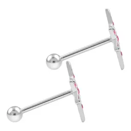 Aretes Broquel Plata 925 Nudo de Bruja con Zirconia Protección - Imagen 3