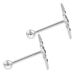 Aretes Broquel Plata 925 Nudo de Bruja con Zirconia - Imagen 3
