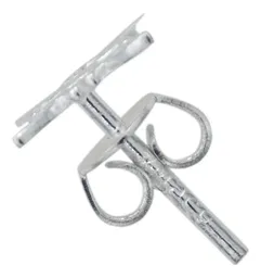 Aretes Broquel Plata .925 Nudo de Bruja Diseño de Protección - Imagen 2