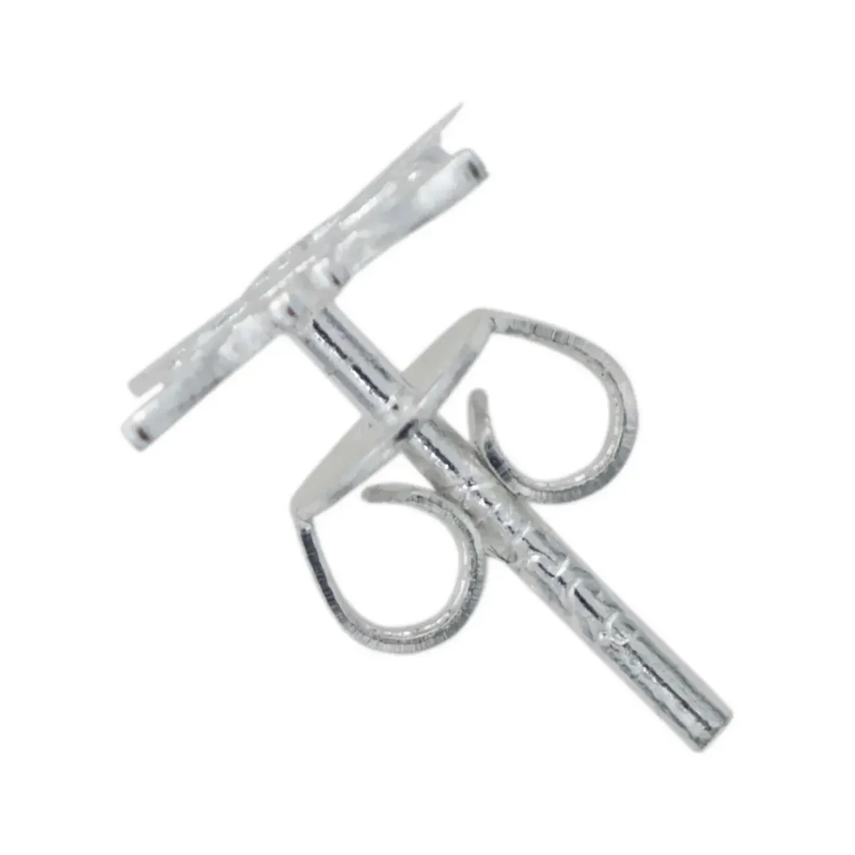 Aretes Broquel Plata .925 Nudo de Bruja Diseño de Protección - Imagen 2