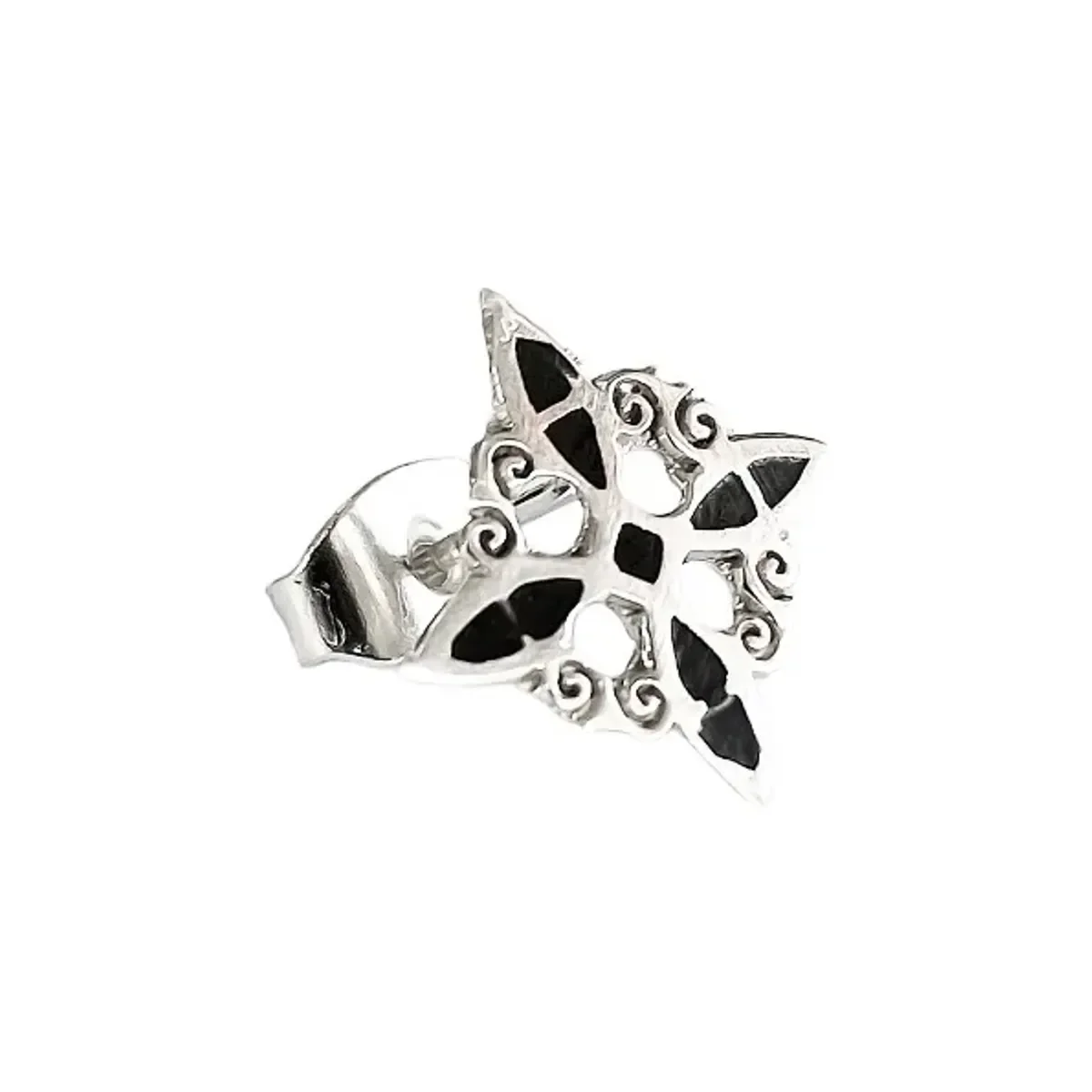 Aretes Broquel Plata 925 Nudo de Bruja Protección Artesanal Unisex - Imagen 3