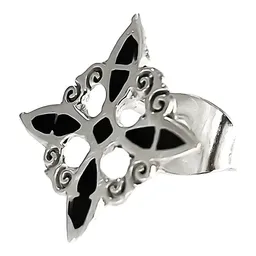 Aretes Broquel Plata 925 Nudo de Bruja Protección Artesanal Unisex - Imagen 4