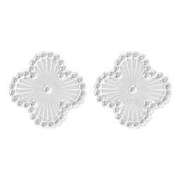 Aretes Broquel Plata 925 Zirconia Transparente Redonda - Imagen 2