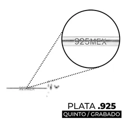 Aretes Broquel Plata 925 Zirconia Transparente Redonda - Imagen 4