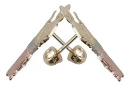 Aretes Broquel Oro 10k San Judas Tadeo Florentino - Imagen 3