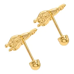 Aretes Broquel Super Héroes Villanos Multicolor Oro 10k - Imagen 4