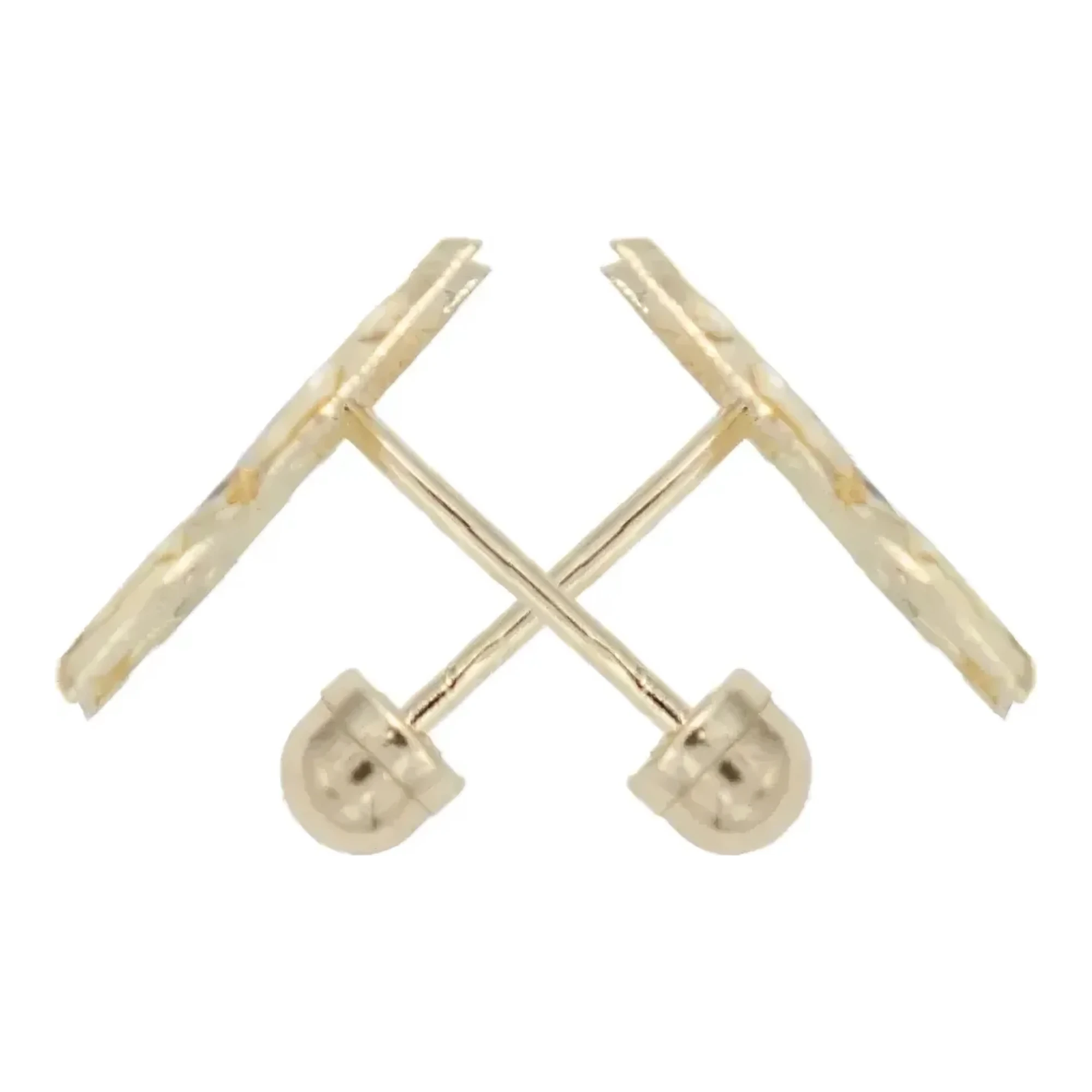 Aretes Broquel Superhéroes Oro 10k Rojo Amarillo - Imagen 2
