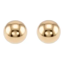 Aretes Dormilona Bola Oro 10k Pulido 5mm para Mujer - Imagen 3