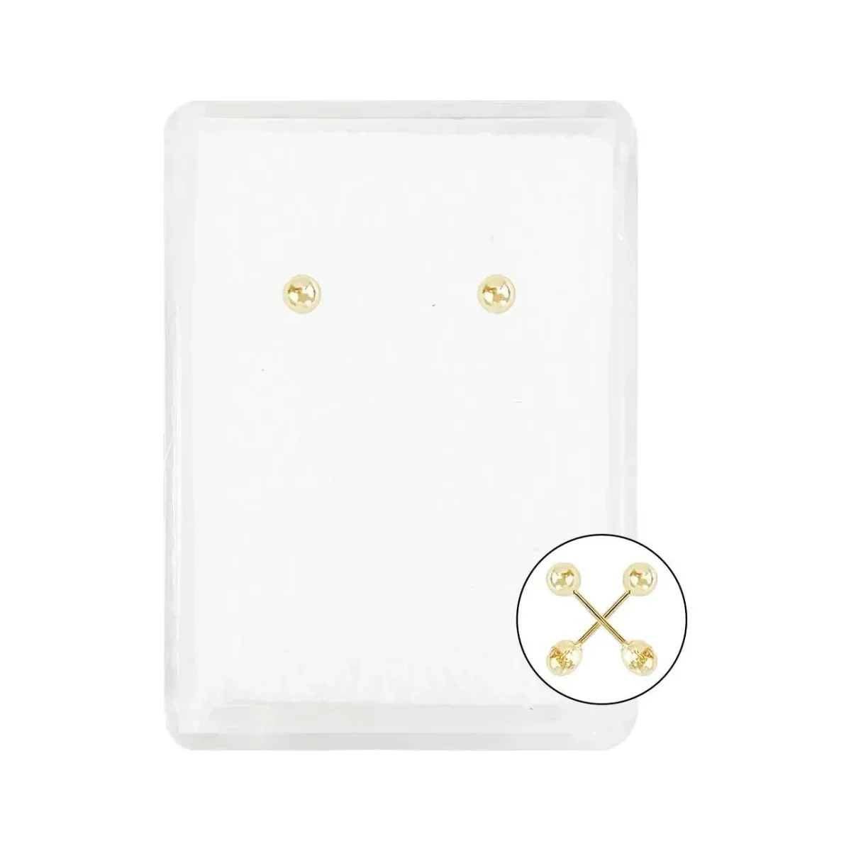 Aretes dormilona oro 14k bola 2mm, broqueles pequeños minimalistas unisex. Diseño clásico con broche de bola seguro para piel