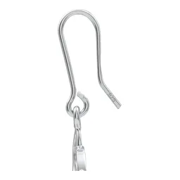 Aretes Gancho Plata 925 Nudo de Bruja con Zirconias Blancas - Imagen 5