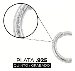 Aretes Huggies Plata 925 Corazón Zirconia Transparente - Imagen 4
