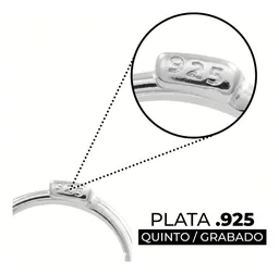 Aretes Huggies Plata 925 Estrella con Zirconia - Imagen 4