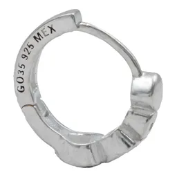 Aretes Huggies Plata 925 Zirconias Corazón Medianos - Imagen 4
