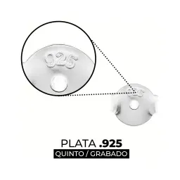 Aretes Mariposa Plata 925 Trébol Cuatro Hojas con Zirconias Rojas - Imagen 4