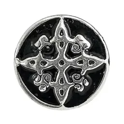 Aretes Broquel Plata 925 Nudo de Bruja Artesanal Protección - Imagen 3