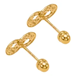 Aretes Oro 10k Infinito con Zirconia - Imagen 2