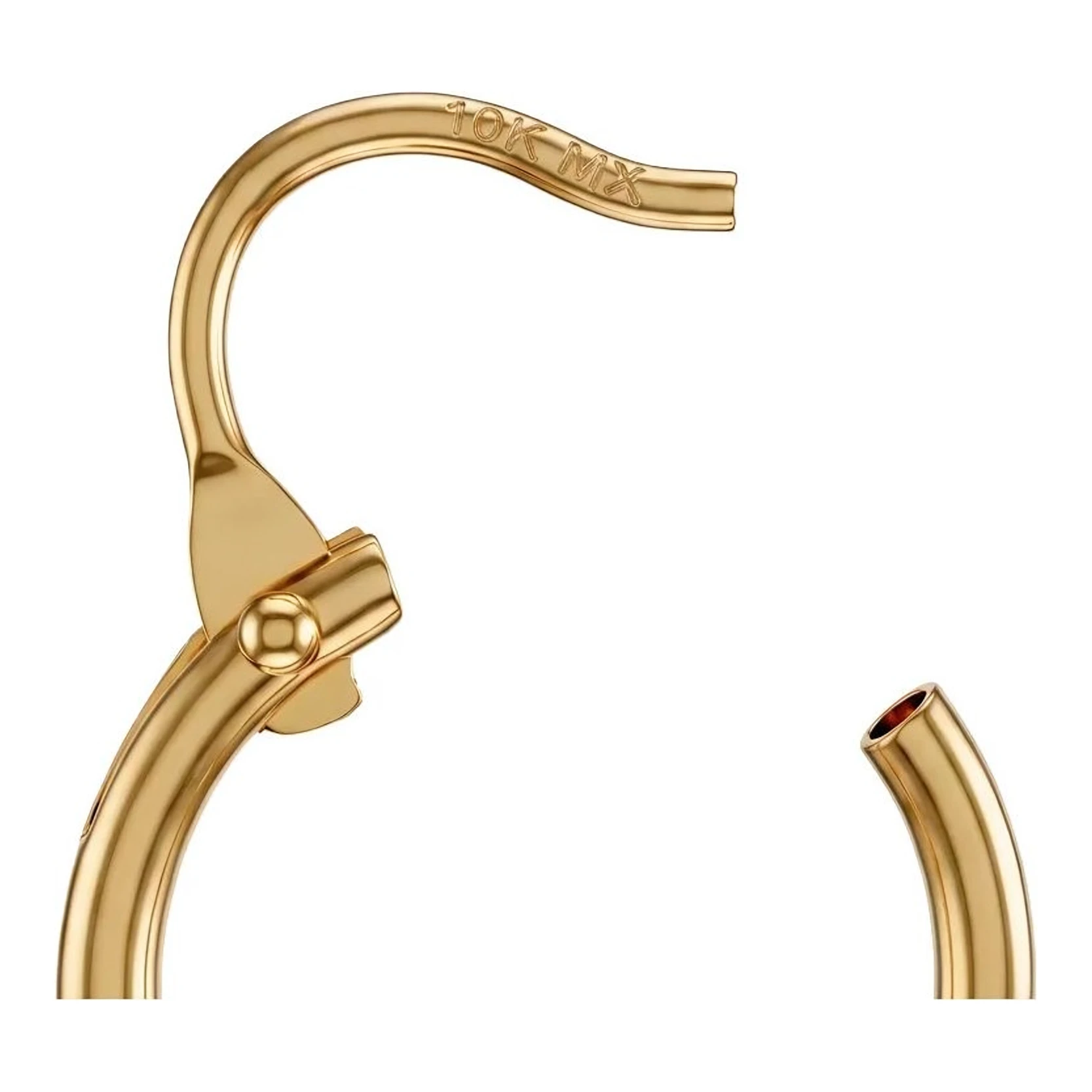 Arracadas de Oro 10k Florentino Flor 9 mm - Imagen 5