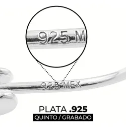 Arracadas Huggies Plata 999 Filigrana Diamantada Unisex - Imagen 4