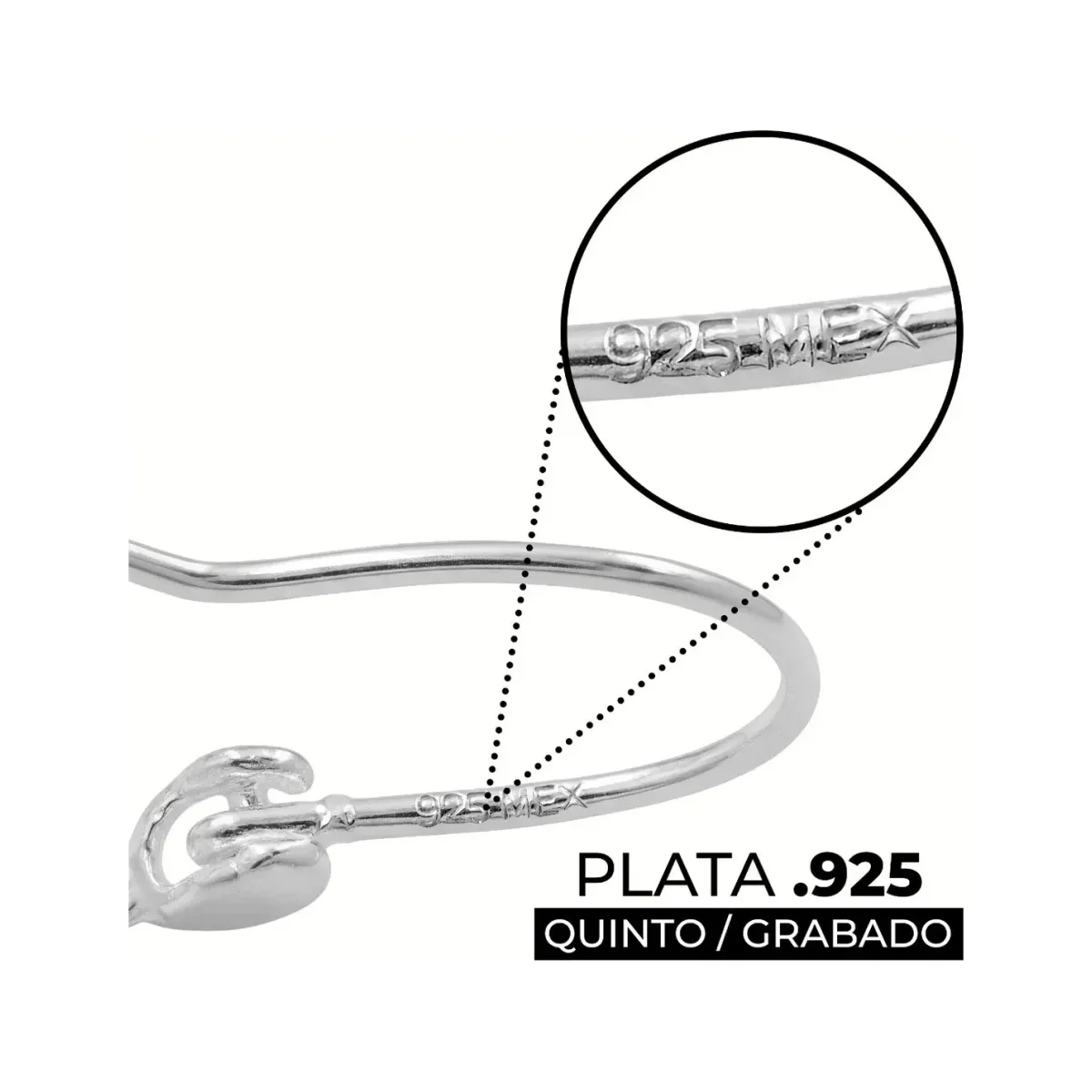 Arracadas Plata 999 Tejido Canasta para Mujer Ligeras - Imagen 4