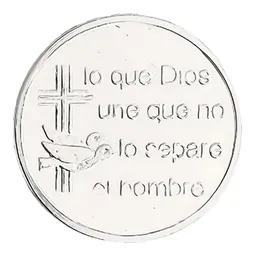 Arras Matrimoniales Plata Ley .999 Diseño Santos Estuche Boda Civil - Imagen 3