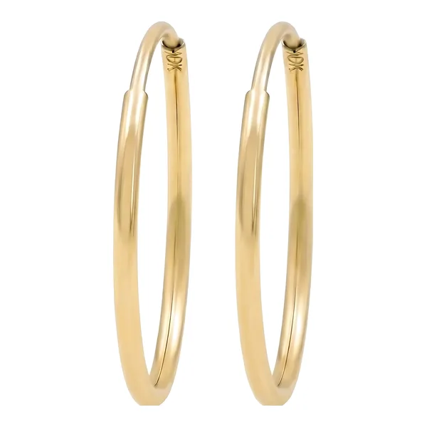Arracadas de Oro 10k Lisas 18 mm