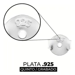 Aretes Mariposa Plata 925 Trébol Cuatro Hojas con Zirconias Rojas - Imagen 4