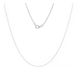 Cadena Barbada Cubana Plata .925 45cm - Imagen 1