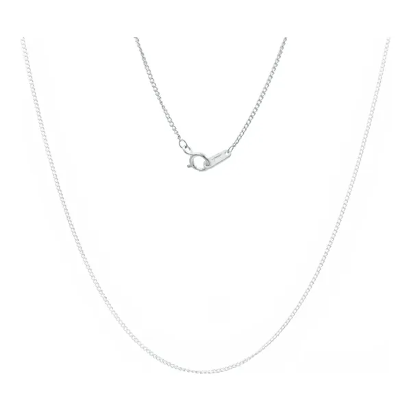 Cadena Barbada Cubana Plata .925 45cm - Imagen 1