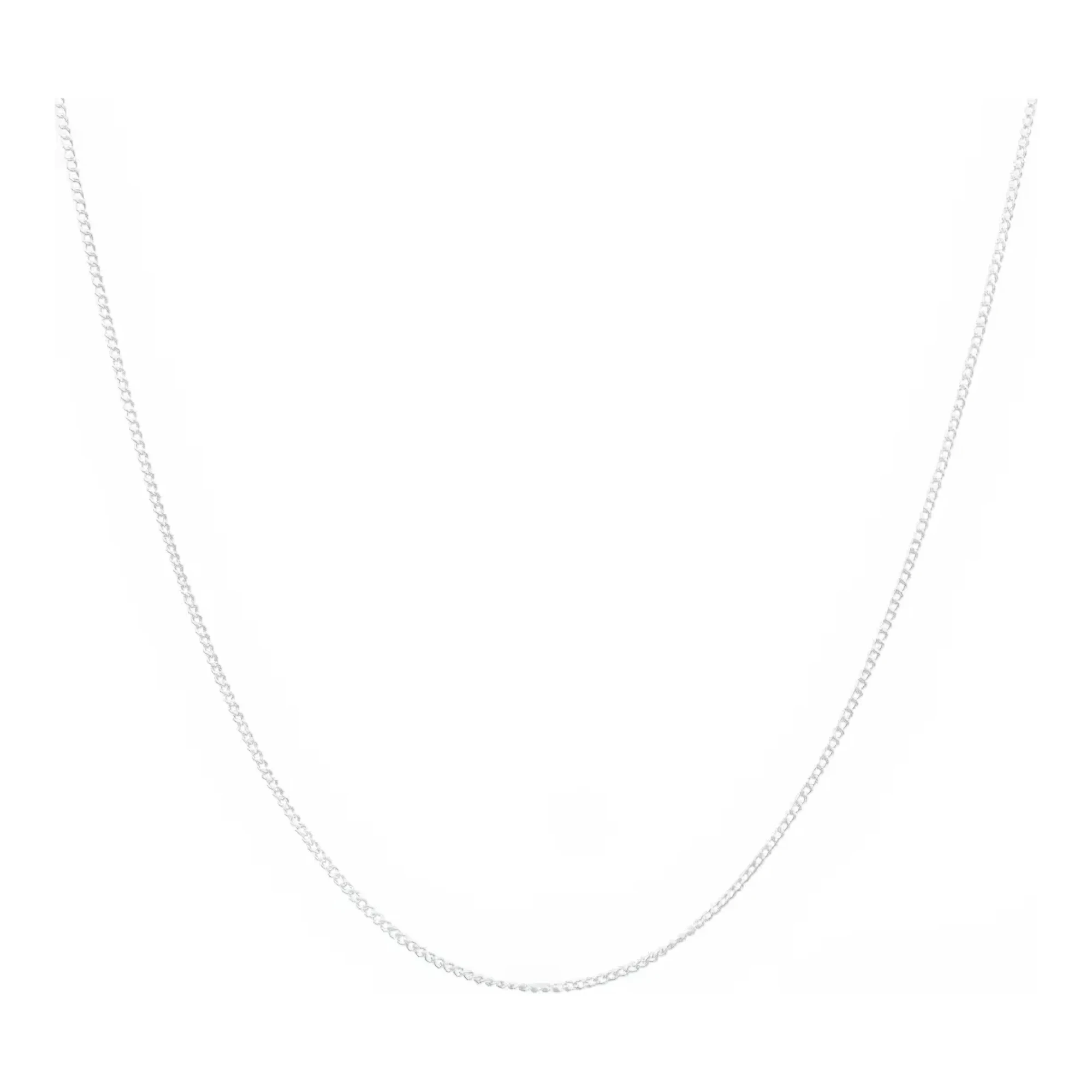 Cadena Barbada Cubana Plata .925 45cm - Imagen 2