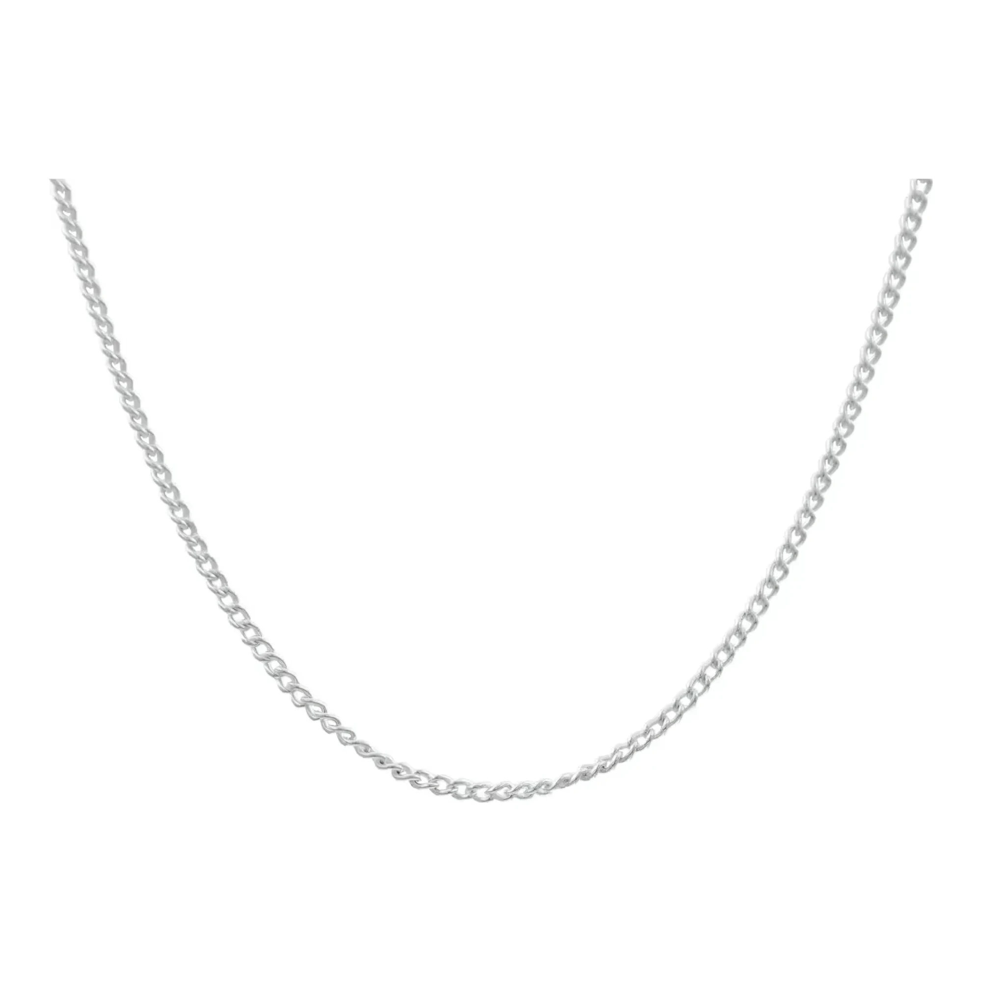 Cadena Barbada Cubana Plata .925 45cm - Imagen 4